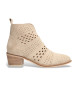 Alpe Nelly ankelstvler i lder, beige