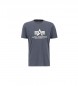 ALPHA INDUSTRIES Grey logo T-shirt