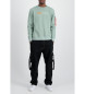 ALPHA INDUSTRIES Alpha Label groen sweatshirt