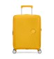 American Tourister Valigia da cabina rigida gialla Soundbox