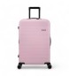 American Tourister Średnia walizka Novastream Spinner różowa