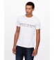 Armani Exchange Klassisches T-shirt wei