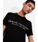 Armani Exchange Klassisches T-shirt schwarz
