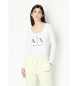 Armani Exchange Regular fit strik-T-shirt hvid
