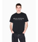 Armani Exchange Pletena majica regularnega kroja črna