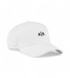 Armani Exchange Gorra de algodn blanco