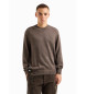 Armani Exchange Maglione girocollo marrone