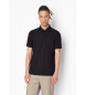 Armani Exchange Klassisches Baumwoll-Poloshirt schwarz