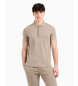 Armani Exchange Polo Logo Contrast marron