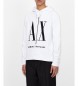 Armani Exchange Sweat à capuche ICON blanc