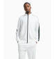 Armani Exchange Sweatshirt with full zip and white logo stripes