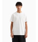 Armani Exchange Camiseta cuello redondo blanco