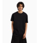 Armani Exchange Camiseta cuello redondo negro