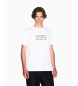 Armani Exchange Camiseta cuello redondo blanco
