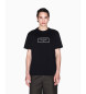 Armani Exchange Camiseta cuello redondo negro