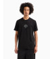 Armani Exchange Normales T-Shirt mit schwarzem Logo