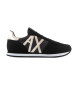 Armani Exchange Casual sneakers logotyp guld, svart
