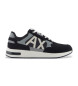 Armani Exchange Trainers met hoge zool en marine logo