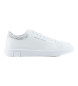 Armani Exchange Leather Sneakers Ton white