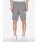 Armani Exchange Short gris en tissu éponge