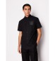 Armani Exchange Črna majica z našitki