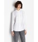 Armani Exchange Camisa Satinada blanco