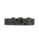 Armani Exchange Cinturón de piel negro, marino