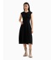 Armani Exchange Schwarzes Midikleid