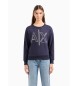 Armani Exchange Lila-blaues Sweatshirt