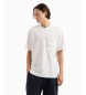 Armani Exchange T-shirt blanc à poche