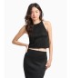 Armani Exchange Black sleeveless top