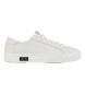 Armani Exchange Skórzane sneakersy Basic w kolorze białym
