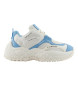 Armani Exchange Sapatos de neoprene branco, azul