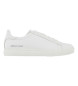 Armani Exchange Hvide sneakers i glat læder