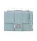 Armani Exchange Logo Metal blue bag
