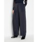 Armani Exchange Navy high-waisted trousers