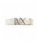 Armani Exchange White badge belt