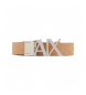 Armani Exchange Cinto de chapa castanho