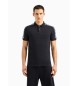 Armani Exchange Polo con banda blu scuro