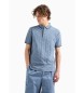 Armani Exchange Mercerisiertes Polo Asv blau