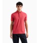 Armani Exchange Short sleeve polo shirt red