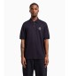 Armani Exchange Navy short sleeve polo shirt