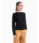 Armani Exchange Sweater met ronde hals Zwart