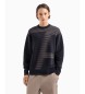 Armani Exchange Sweater met ronde hals Navy