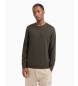 Armani Exchange Pull-over en fil vert doux