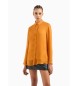 Armani Exchange Camisa de chiffon ASV laranja