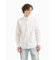 Armani Exchange Regular fit cotton shirt Monogram white