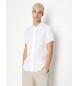 Armani Exchange Weißes Leinenhemd