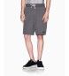 A|X Armani Exchange Gr� shorts i piqu�-blanding