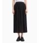 Armani Exchange Circular midi skirt black